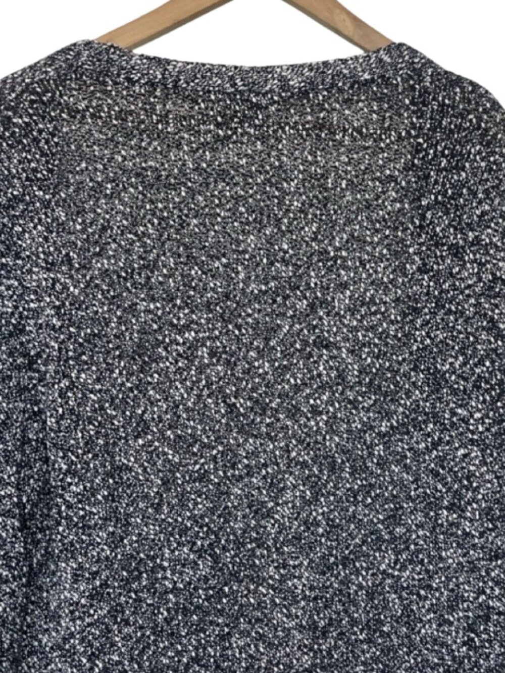 J JILL | Wearever Collection Black and White Open Front Cardigan | Size M - Picture 7 of 13